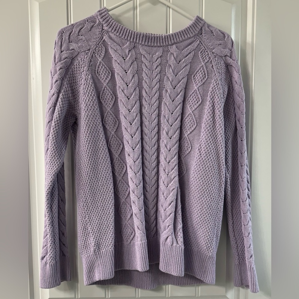 L.L. Bean Cotton Crewneck Fisherman Sweater